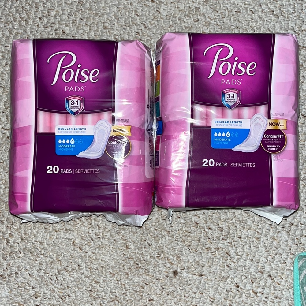 2 poise pads